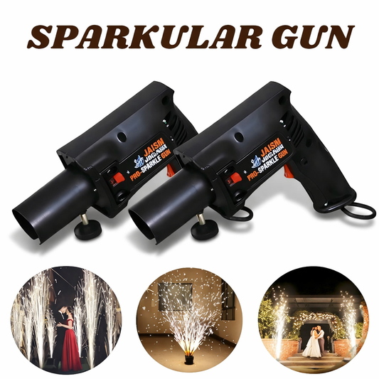 Cold Pyro Gun for Party or Wedding Celebration Diwali Gun (Black)