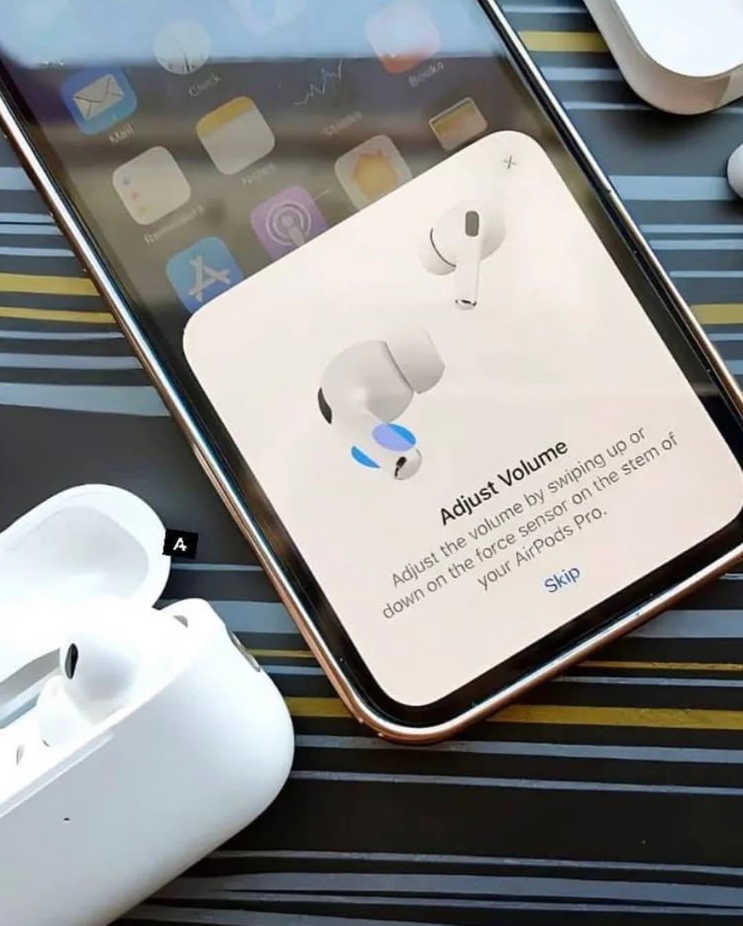 Apple AirPods Pro (1st & 2nd Gen): ~5.3–5.4 g per earbud (≈ 0.19 oz) — official Apple spec.